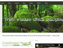 Tablet Screenshot of grasshopperkungfuclub.com